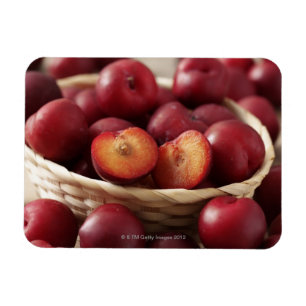 Ímã Ameixas na cesta