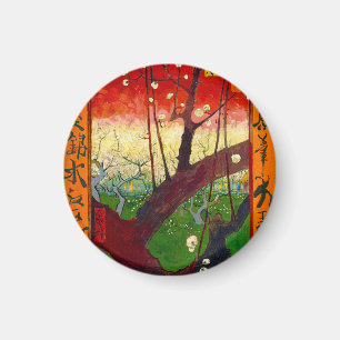 Imã Ameixeira em Flor de Van Gogh segundo Hiroshige