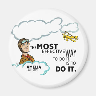 Imã Amelia Earhart a maioria de modo eficaz FÁ-LO
