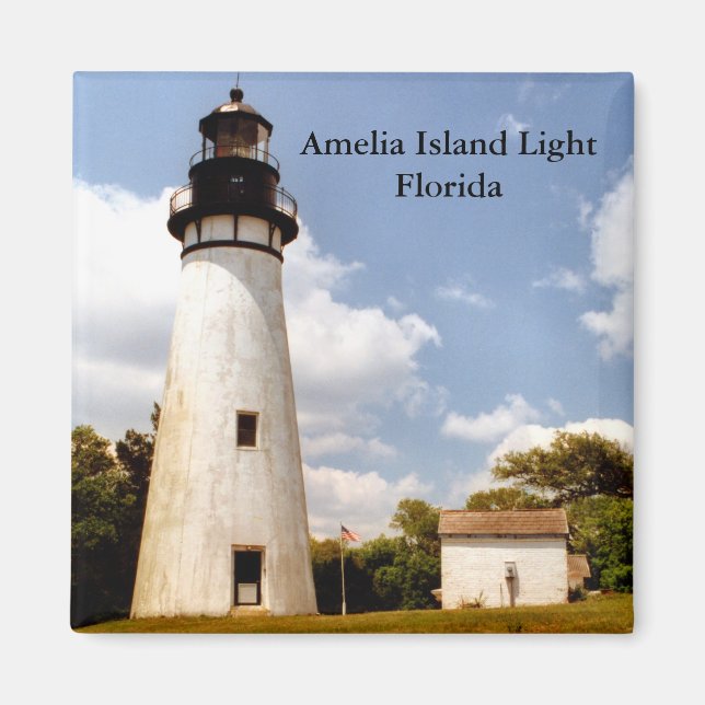Imã Amelia Island Light, Flórida Magnet (Frente)