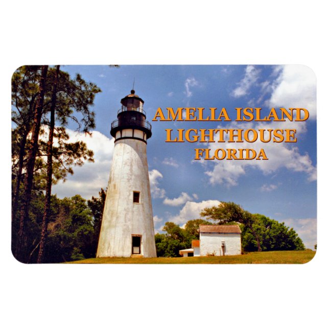 Ímã Amelia Island Lighthouse, Flórida Flexi Magnet (Horizontal)