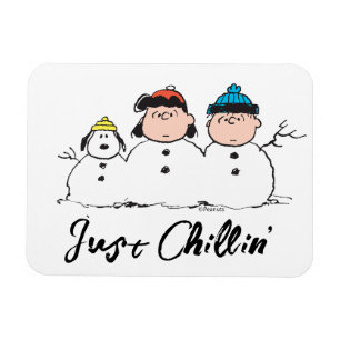 Ímã Amendoins   3 Pessoa Snowman