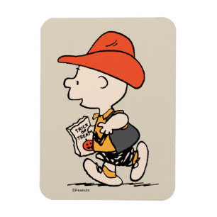 Ímã Amendoins Charlie Brown Cowboy Halloween