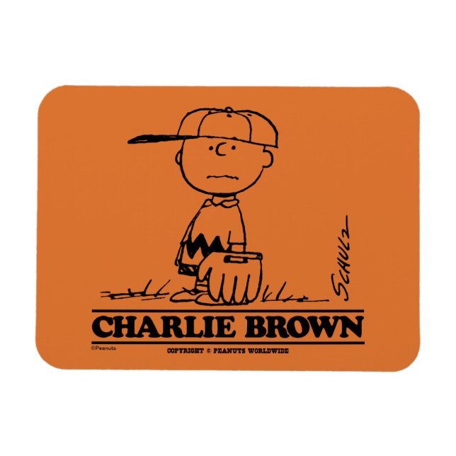 Ímã Amendoins | Charlie Brown Jogando Bola (Horizontal)