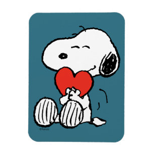 Ímã Amendoins   DIA DE OS NAMORADOS   Snoopy Heart Hug
