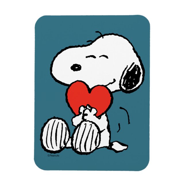 Ímã Amendoins | DIA DE OS NAMORADOS | Snoopy Heart Hug (Vertical)