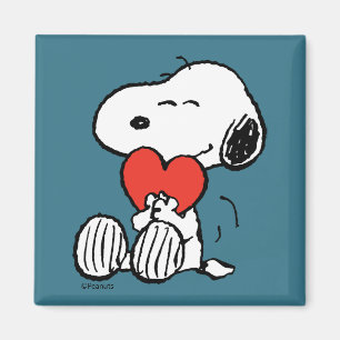 Imã Amendoins   DIA DE OS NAMORADOS   Snoopy Heart Hug