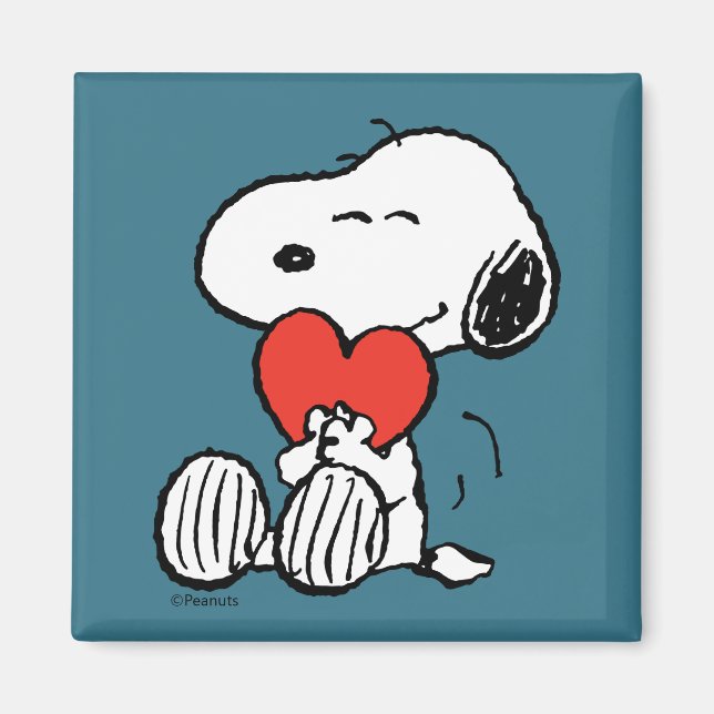 Imã Amendoins | DIA DE OS NAMORADOS | Snoopy Heart Hug (Frente)