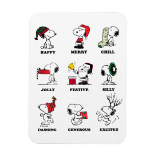 Ímã Amendoins Florestas de Natal de Snoopy