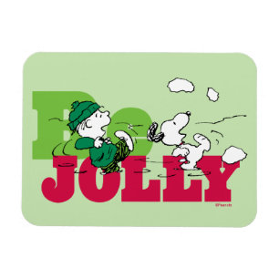 Ímã Amendoins Linus & Snoopy Be Jolly