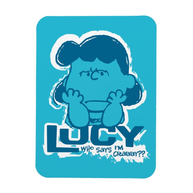 Ímã Amendoins Lucy Quem diz que sou Crabby? (Vertical)