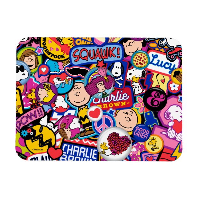 Ímã Amendoins | Padrão de patch de fita mista (Horizontal)