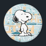 Imã Amendoins | Padrões de banda desenhada Snoopy<br><div class="desc">Snoopy é o amoroso bicho de estimação de Charlie Brown na tira cômica Peanuts de Charles M. Schulz. Veja este design de amendoins bonitinho com Snoopy em um padrão de banda desenhada.</div>
