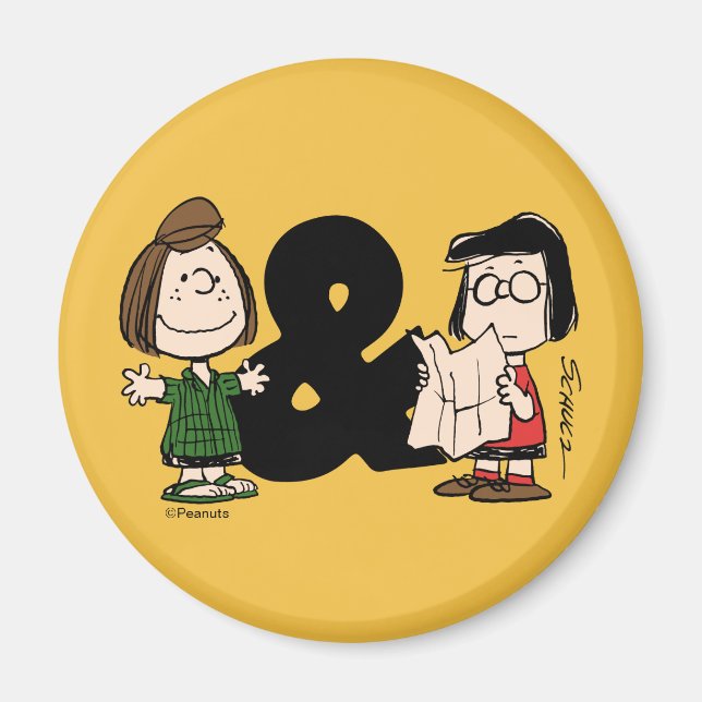 Imã Amendoins | Peppermint Patty & Marcie (Frente)
