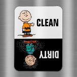 Ímã Amendoins | Pratos limpos e sujos<br><div class="desc">Dê uma olhada neste design super fofo com Charlie Brown e Caneta de Porcos,  informando se seus pratos estão limpos ou sujos.</div>