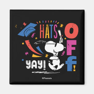 Imã Amendoins Snoopy Chapéu Baixado Para Você Graduaçã