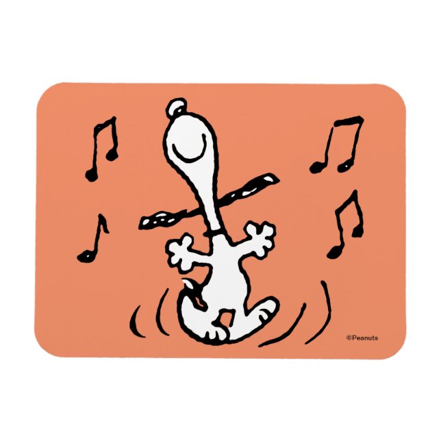 Ímã Amendoins | Snoopy Dancing (Horizontal)