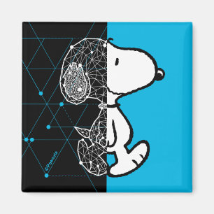 Imã Amendoins   Snoopy Design geométrico