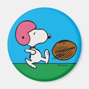 Imã Amendoins   Snoopy Football Kicker