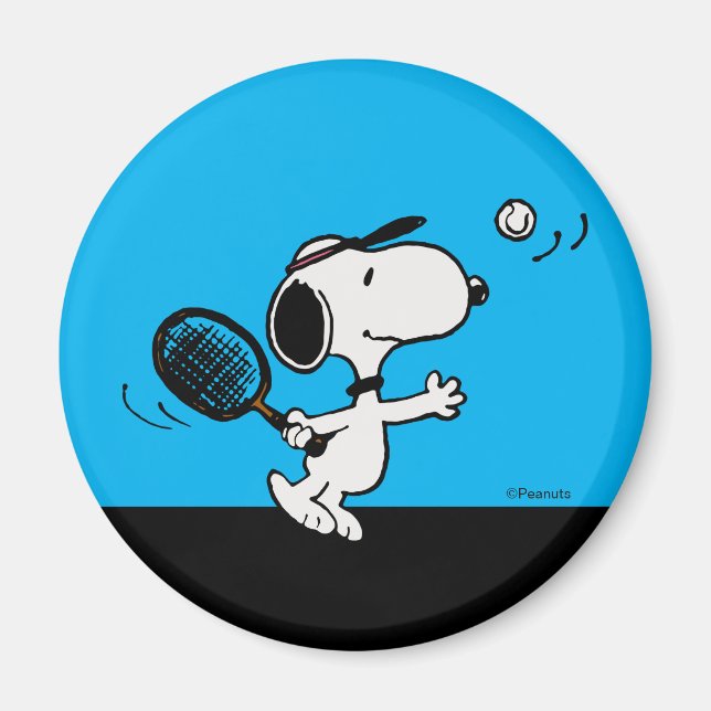 Imã Amendoins | Snoopy Plays Tênis (Frente)