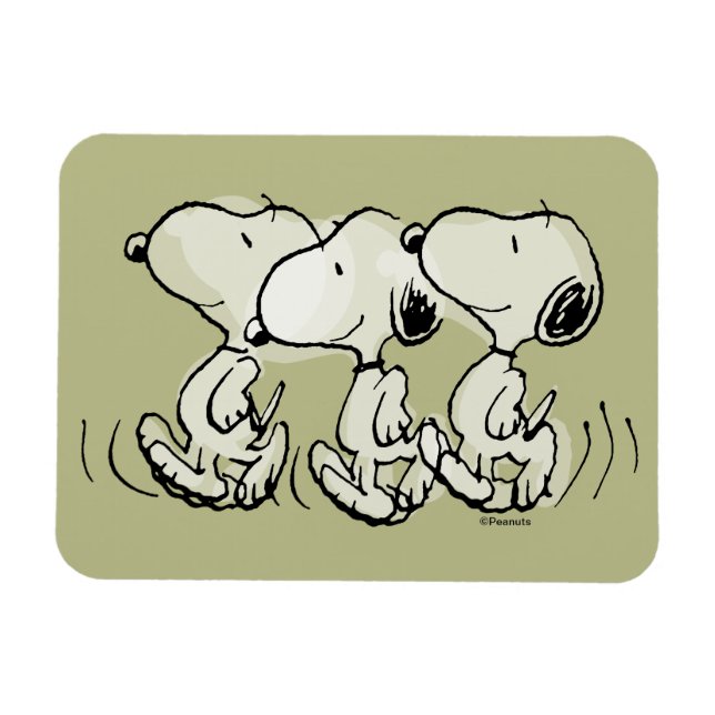 Ímã Amendoins | Snoopy Walking Alto (Horizontal)
