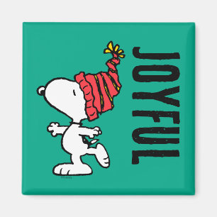 Imã Amendoins Snoopy Winter Beanie Boné