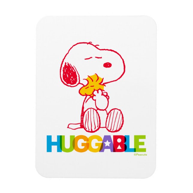 Ímã Amendoins | Snoopy & Woodstock Huggable (Vertical)