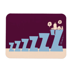 Ímã Amendoins   Snoopy & Woodstock Nap