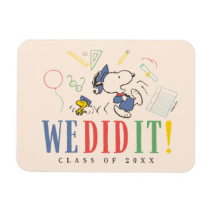 Ímã Amendoins Snoopy Woodstock Nós Conseguimos Diploma