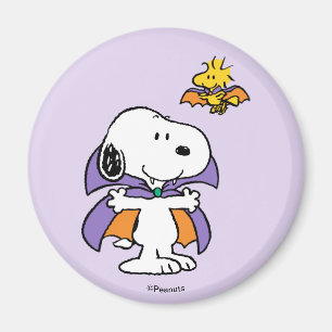 Imã Amendoins Snoopy Woodstock Vampiro Halloween