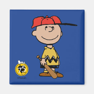 Imã Amendoins Sorriso Charlie Brown Baseball