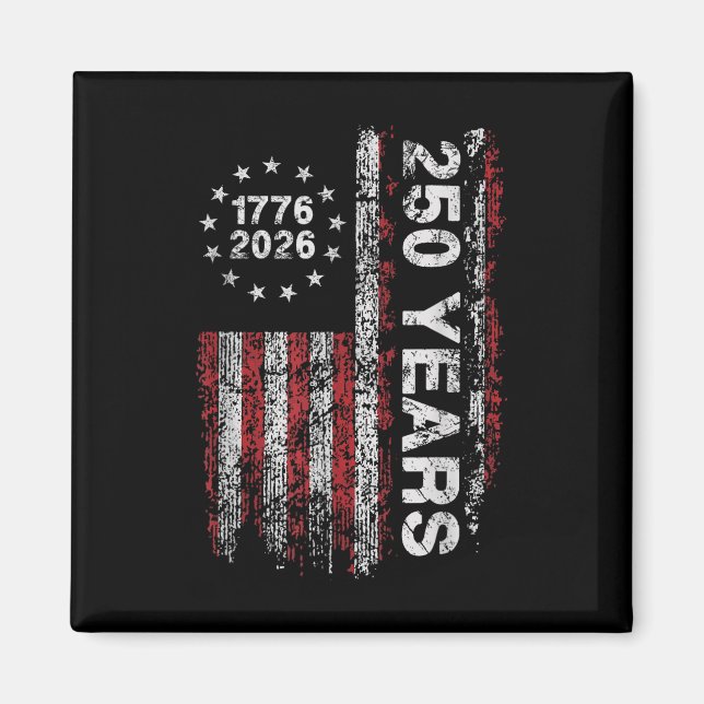 Imã América 250º Aniversário Bandeira Americana 250 An (Frente)