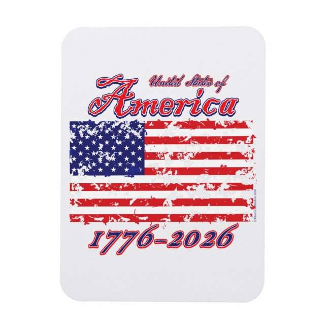 Ímã América 250 1776-2026 (Vertical)