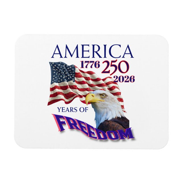 Ímã América 250 Anos de Liberdade (Horizontal)