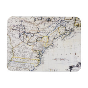 Ímã AMÉRICA COLONIAL: MAPA, c1770