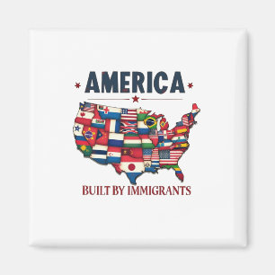 Imã América construída por imigrantes patrióticos amer