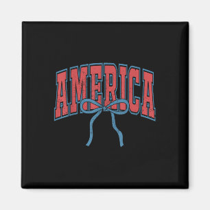 Imã America Coquete Laço 4 de Julho EUA Menina America