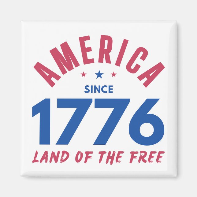 IMÃ AMÉRICA DESDE 1776 TERRA DA LIBERDADE  (Frente)