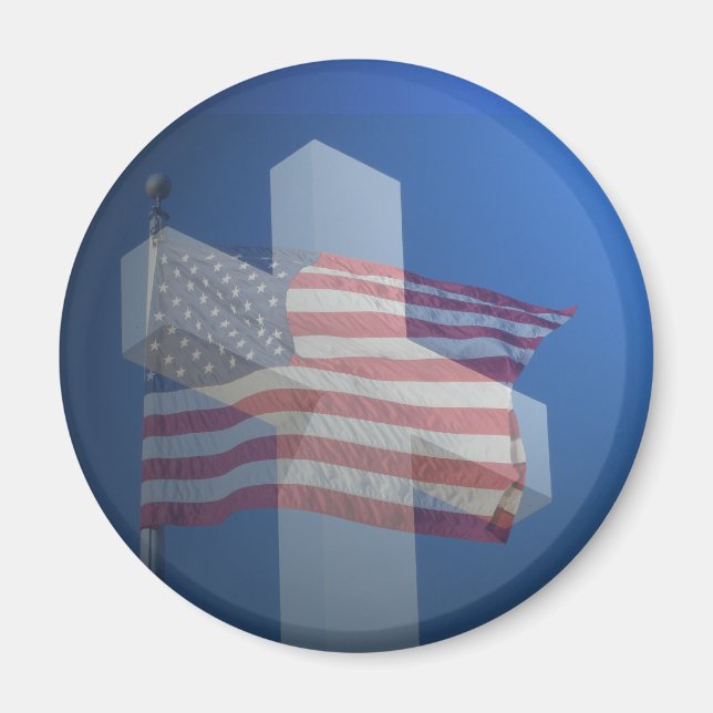 Imã América deus abençoe! Presentes e Roupas (Frente)