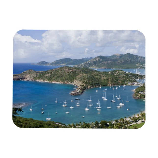 Ímã América do Norte, Caribe, Antígua. Inglês (Horizontal)