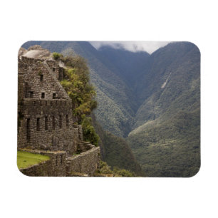 Ímã América do Sul, Peru, Machu Picchu. Ruínas de pe