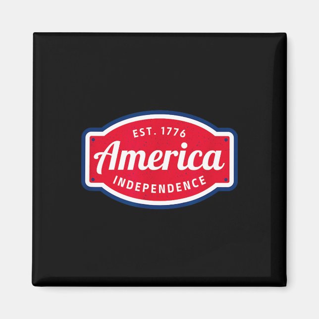 Imã América é 1776 independência 4 de julho (Frente)