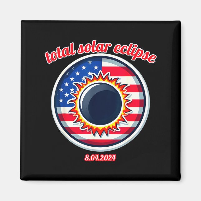 Imã América eclipse solar texas 4.8.24 eclipse solar t (Frente)