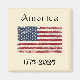 Imã America Flag 1776 to 2026 USA 250th Anniversary 