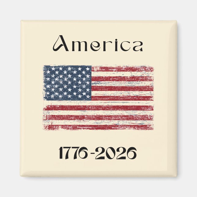 Imã America Flag 1776 to 2026 USA 250th Anniversary  (Frente)