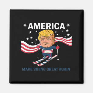 Imã America Make Skiing Excelente Novamente Donald Tru
