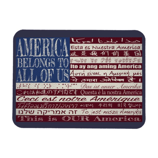 Ímã América pertence a todos nós (Horizontal)