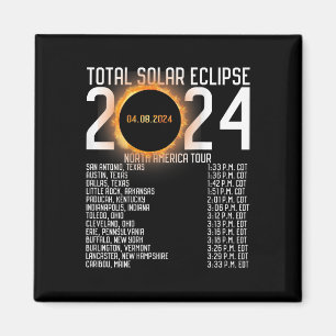Imã América Tour 2024 Totalidade no Eclipse Solar Tras