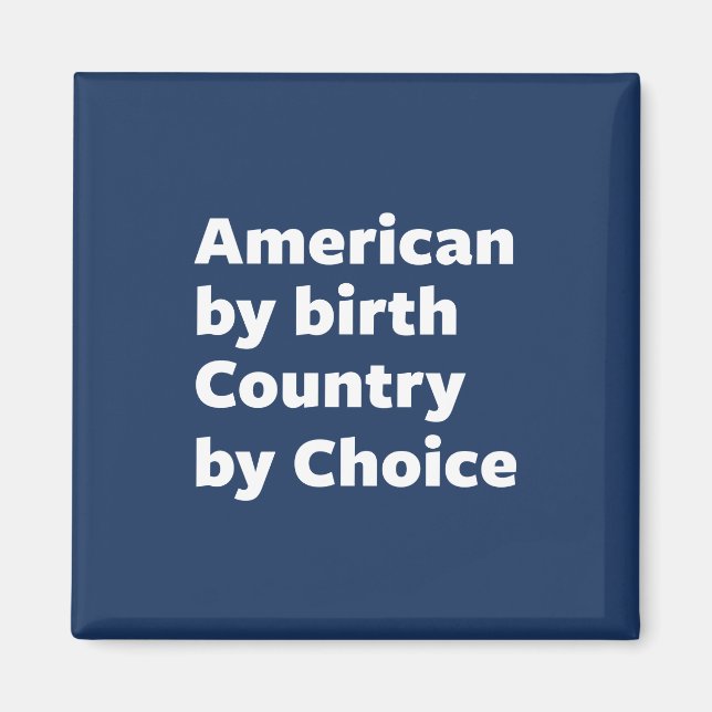 Imã American by Birth, Country by Choice (Frente)