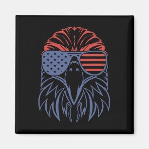 Imã American Byld Eagle Usa Flag Shirt 4 De Julho Eag